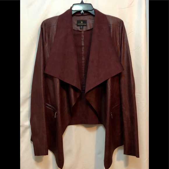 Worthington Open Front Faux Suede Blazer - Picture 3 of 9